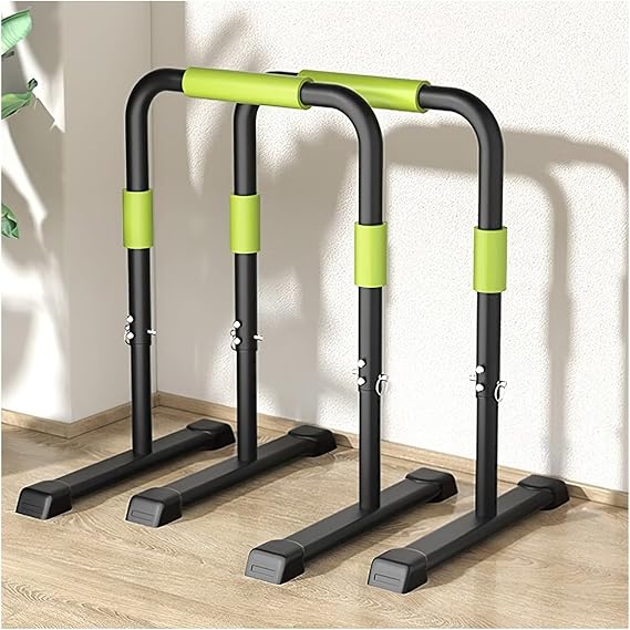 Dip Bar Heavy Duty Parallel Bars Dip Station Adjustable Multifunction Dip Stand 550LBS Loading Capacity for Home Workout Gymnastics Calisthenics