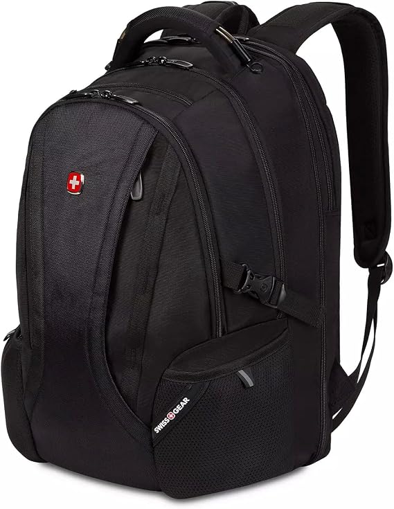 Swiss Gear SwissGear ScanSmart Laptop Backpack, Fits Most 16 Notebook Computers, Outdoor, Travel, hiking dayback, Black, 16 inch, Daypack Backpacks