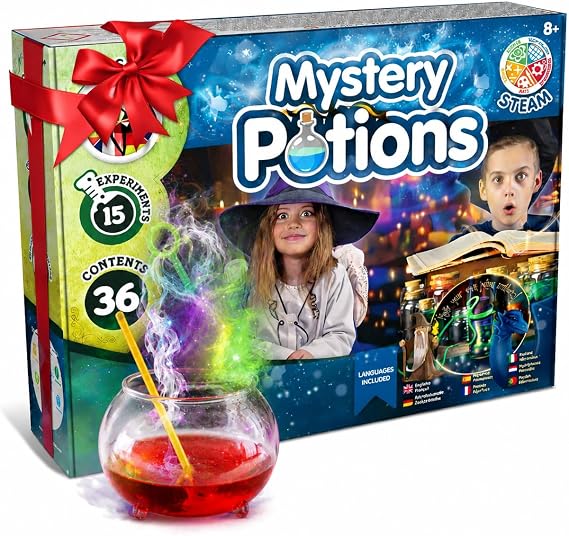 Science4you Magic Potions - Potion Making Kit for Children, Create & Mix your own Magic Potions - Magic Cauldron Toy for Kids Age 7 8 9 10 11 12+ Magic Toy & Crafts Set, Original Gift for Boys & Girls