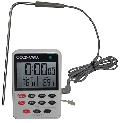 Cooper-Atkins DTT361-01 Digital Meat Thermometer, Cooling Thermometer Cook N Cool - Cooking and Cooling Temperature Monitor