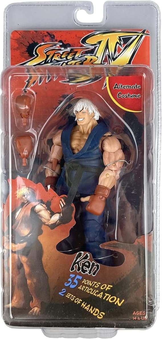 Streetfighter 4 IV 7 inch Action Figure 18 CM Survival Mode Evil Ken (Ken (Black Suit))