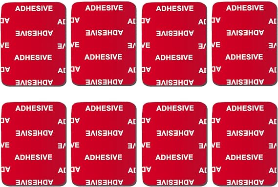 8pcs Sticky Adhesive Pads,for GoPro Curved Flat Helmet Base Mount,Double Side Adhesive Tapes Replacement Kits for GoPro Hero 10, 9, 8, 7,6,Action Camera,Dashcams (Curved Mount Pads)
