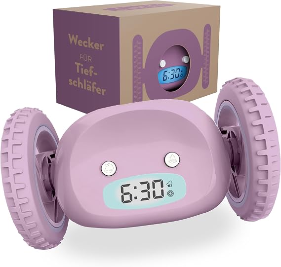 CLOCKY on Wheels Loud Alarm Clock Digital Alarm Clock Loud for Deep Sleepers