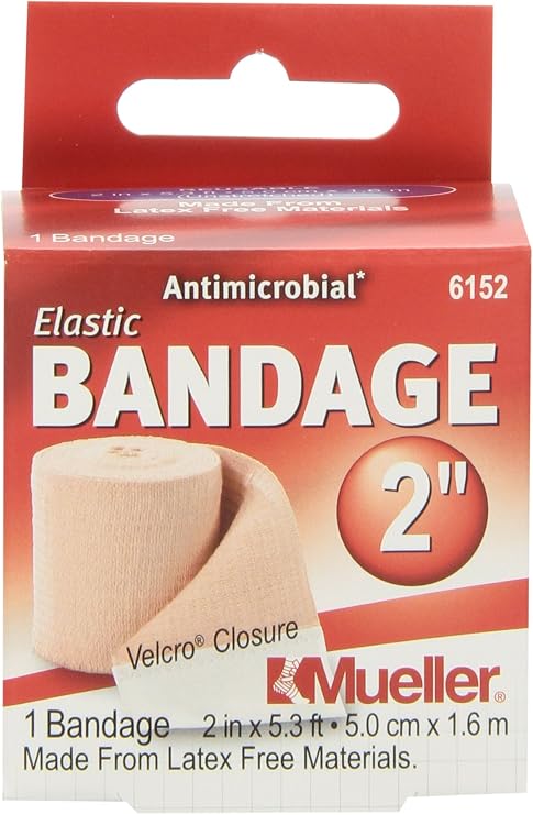 MUELLER Sports Medicine Elastic Bandage, All-Purpose Support Wrap, Self Adhesive Bandage Wrap, Athletic Compression Sleeve for Injuries and Pain Relief