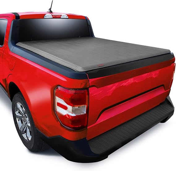 MaxMate Soft Roll-up Truck Bed Tonneau Cover Compatible with 2022-2026 Ford Maverick (Not Fit Models with Utility Track System) | 4.5' (54") Bed | TCF169061