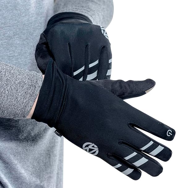 Zensah Lightweight Smart Running Gloves - Non-Slip Thermal Touch Screen Glove for Cold Weather, Driving, Hiking, Durable and Warm for Men and Women