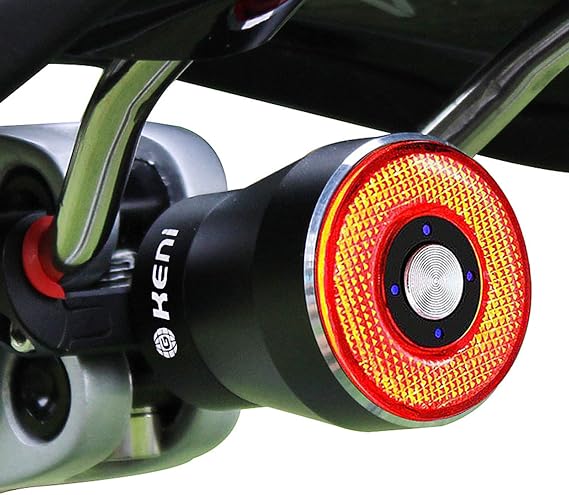 Smart Brake Sensing Rear Bike Lights, Auto Light Sensing Bike Tail Light, IPX6 Waterproof, Ultra Bright LED Taillights, Rechargeable Safety Road Back Bicycle Lights for Night Riding
