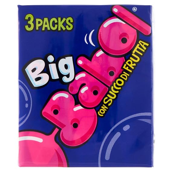 Perfetti: Big Babol Soft Bubble Gum 3 pack 111g [ Italian Import ]
