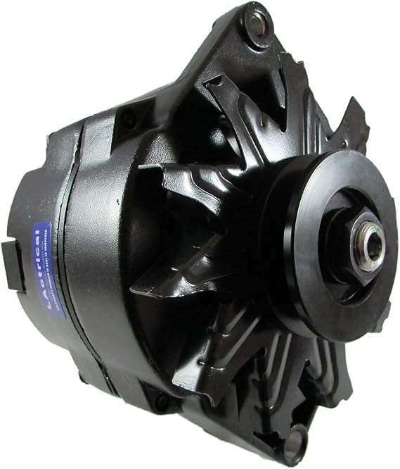 High Output 200 Amp Alternator Chevrolet GM Pontiac Olds Caddy Holden BBC SBC Hot Rod 10SI 12SI 3 Wire Black Color 200A