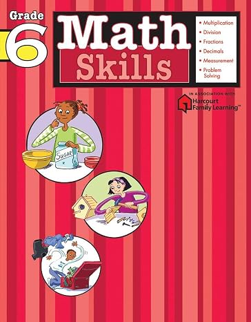 Math Skills: Grade 6 (Flash Kids Harcourt Family Learning)