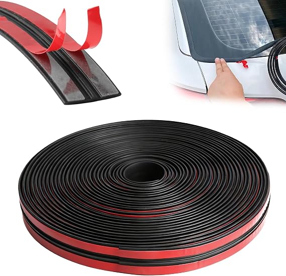 DGSL T-Shape Windshield Weather Stripping, 14mm x 26.2 FT Rubber Seal