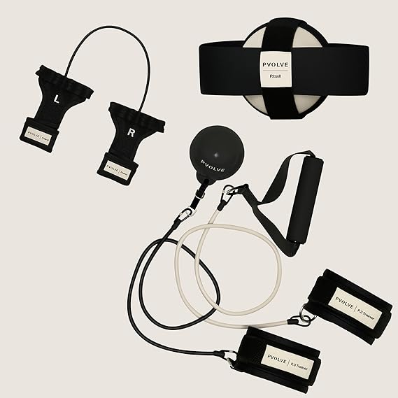 Pvolve Performance Strength Bundle, P.Band, Resistance Band, P.3 Trainer and P.Ball, Home Gym Fitness Equipment for Full-Body Strength, Mobility & Toning