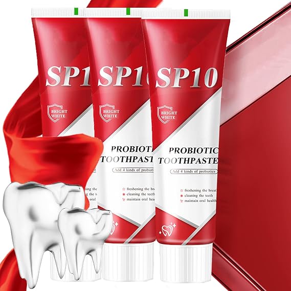 Sp10 Probiotic Toothpaste, Sp 10 Probiotic Toothpaste Whitening, sp10 Toothpaste,Sp 10,sp10 Pasta de dientes(3PCS)
