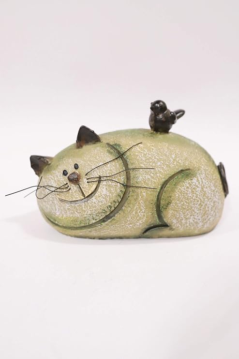 Stone Garden Cat Garden Lawn Ornament