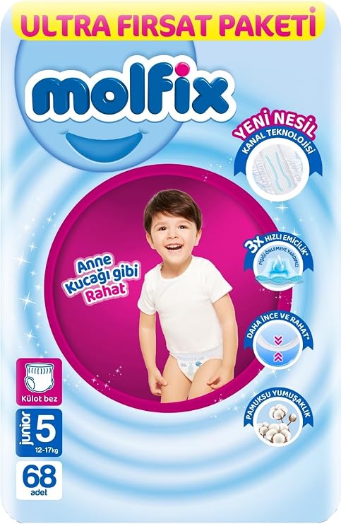 Molfix Külot Bez 5 Beden Junior Ultra Fırsat Paketi 68 Adet