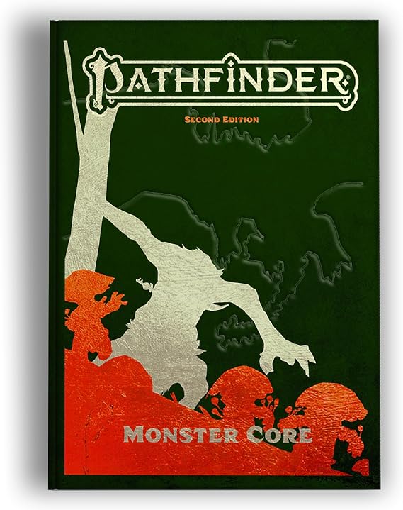 Pathfinder Monster Core Special Edition - Deluxe Hardcover RPG Rulebook | Faux Leather Bound | Metallic Deboss | Over 400 Creatures | Second Edition Remaster | Ages 16+ | 376 Pages