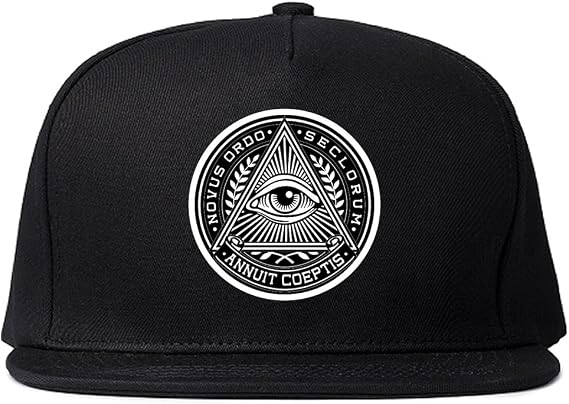 Illuminati Eye Triangle Snapback Hat Cap