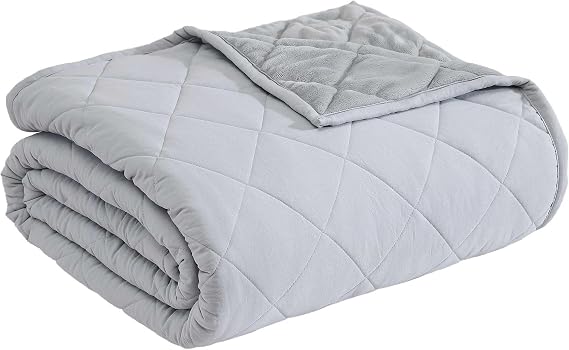 Eddie Bauer - Twin Size Blanket, Ultra-Soft Bed Blanket with Plush Reverse, Throw Blanket for Couch or Bed (Classic Solid Grey)