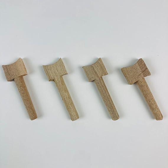 Setar Peg set - Wooden Peg set for Setar x4-1 set Classic style. Rough Finish