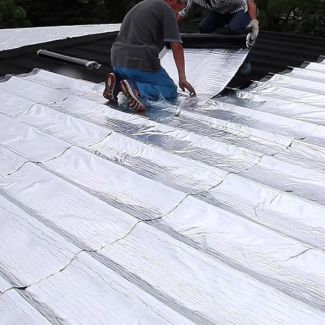 Waterproof Bitumen Tape for Roof Repair, Self-Adhesive Aluminum Foil Flashing Tape, Roof Protector Underlayment Roll for Waterproofing Cladding