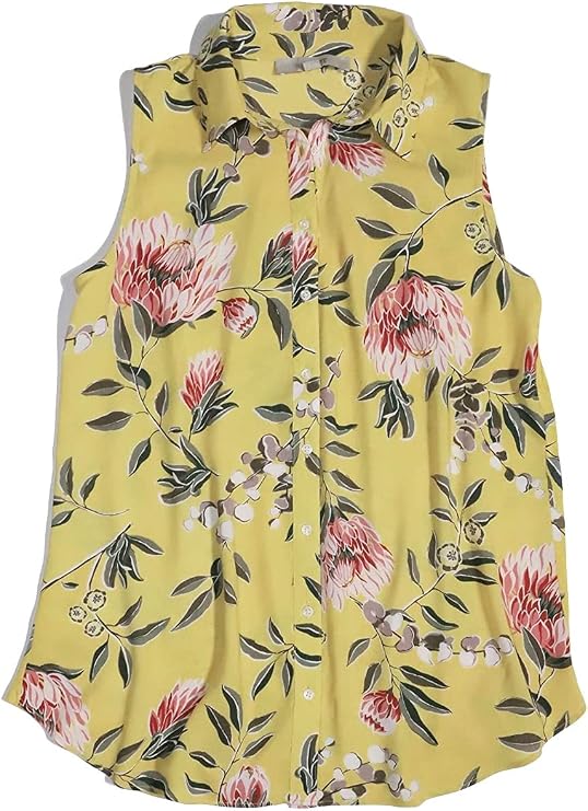 Loft Ann Taylor Women's Regular & Petite Button-Down Mixed Media Shell