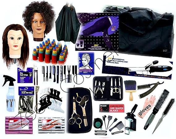 Cosmetology School Student Kit for Hair Styling, Cutting, Beauty School