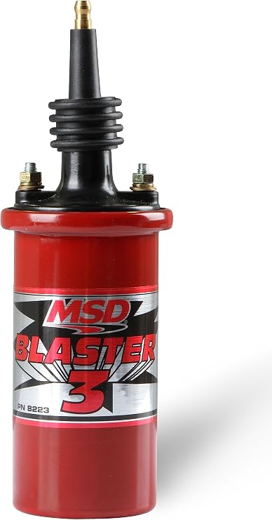 MSD 8223 Ignition Coil Blaster 3 Series (90 degree terminal/boot), Red
