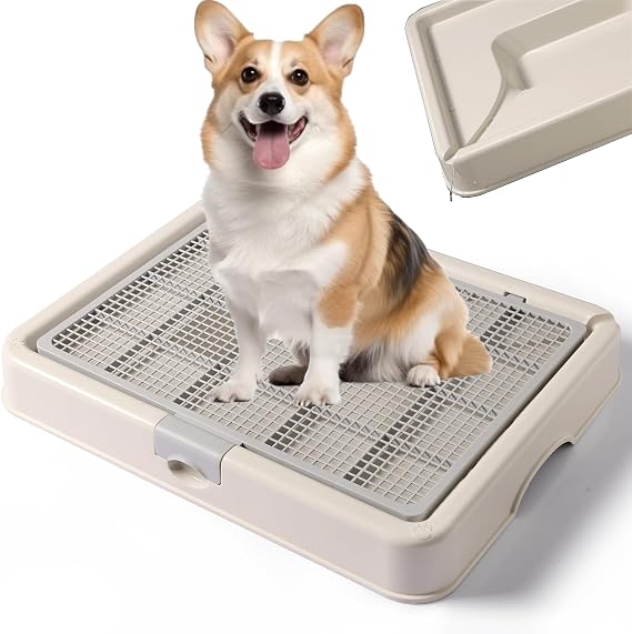 Smart Paws Pet Training Tray with Collector Dog Toilet Puppy Training Pads Holder (Grey)