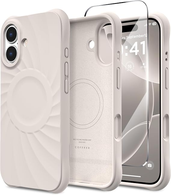 Magnetic for iPhone 17 Case, Silicone Cover, Stone