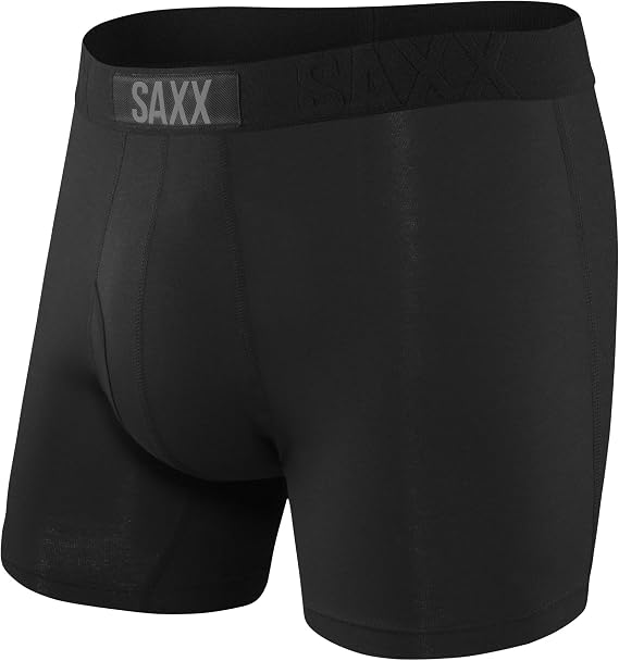 Men's Underwear -ULTRA Super Soft Boxer Briefs with Fly and Built-In Pouch Support- Underware for men, Pack of 2