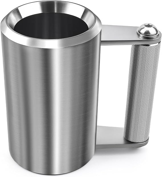9 LB/4KG Stainless Steel Mug,Super Dumbbell Fitness Sports Mug,Gym Exercise Coffee Lover Gift
