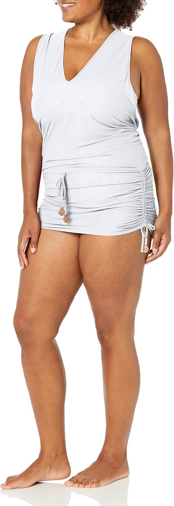 Luli Fama Women's Cosita Buena Racerback Mini Cover-Up Dress