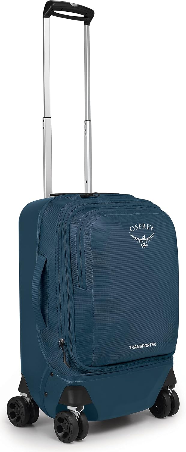Osprey Transporter Hardside Hybrid 36L Unisex Travel Wheeled Suitcase Venturi Blue OS