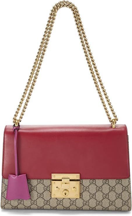 Pre-loved Multicolor GG Supreme Canvas Padlock Shoulder Bag Medium, Multi