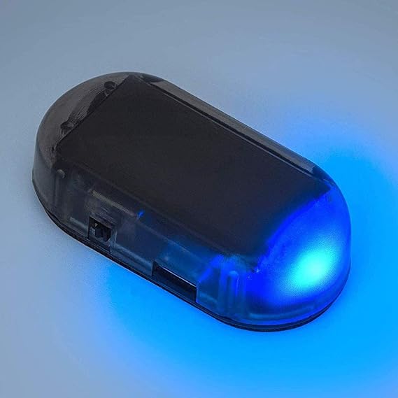 Car Solar Simulated Car Alarm Warning Light for Vehicle Security