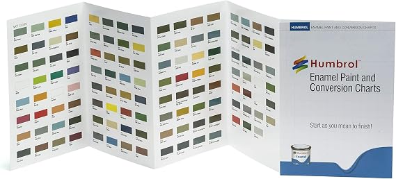 Humbrol P1158 Colour Chart Enamel Colour Chart with Hi-Spec Printing