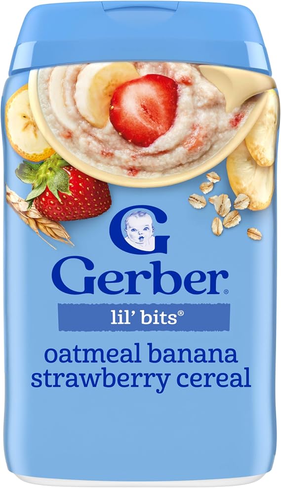 Gerber ガーバー Oatmeal Cereal Banana & Strawberry 227 g