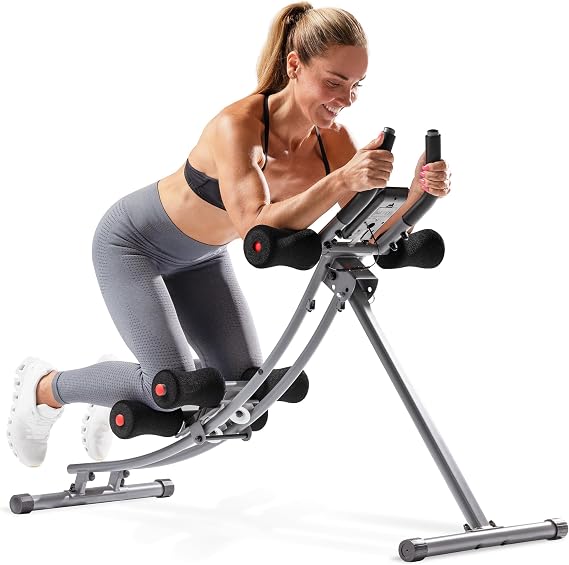 Sunny Health & Fitness Ab machine Ab Workout Machine Adjustable Ab Trainer | Waist & Ab Trainer, Full Body Workouts, Multi-Exercise Machine, Durable Steel Frame, Home Gym Essential
