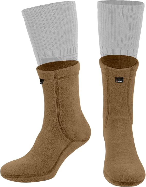 281Z Hiking Warm 6 inch Boot Liner Socks - Military Tactical Outdoor Sport - Polartec Fleece Winter Socks