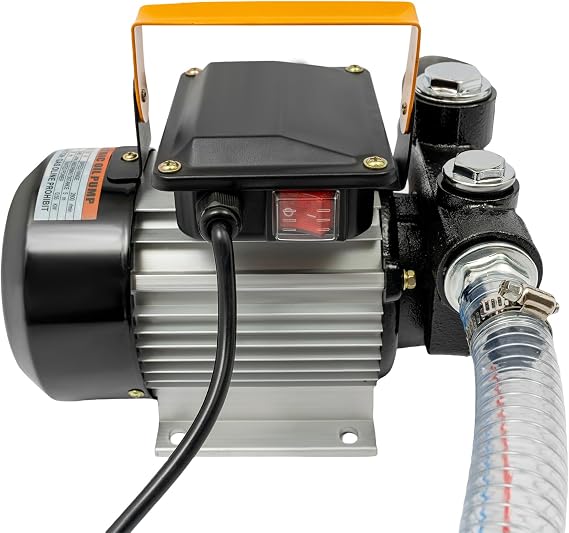 110V AC Electric Self-priming Oil Fuel Diesel Kerosene Biodiesel Transfer Pump Kit w/Pipe& Nozzle