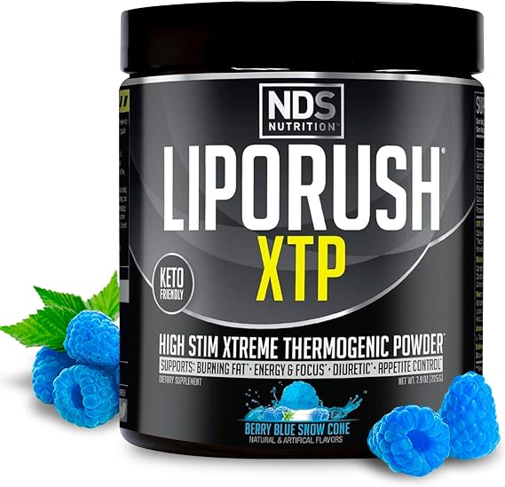 LIPORUSH NDS Nutrition XTP Blue Berry Snow Cone Flavor - 45 Servings
