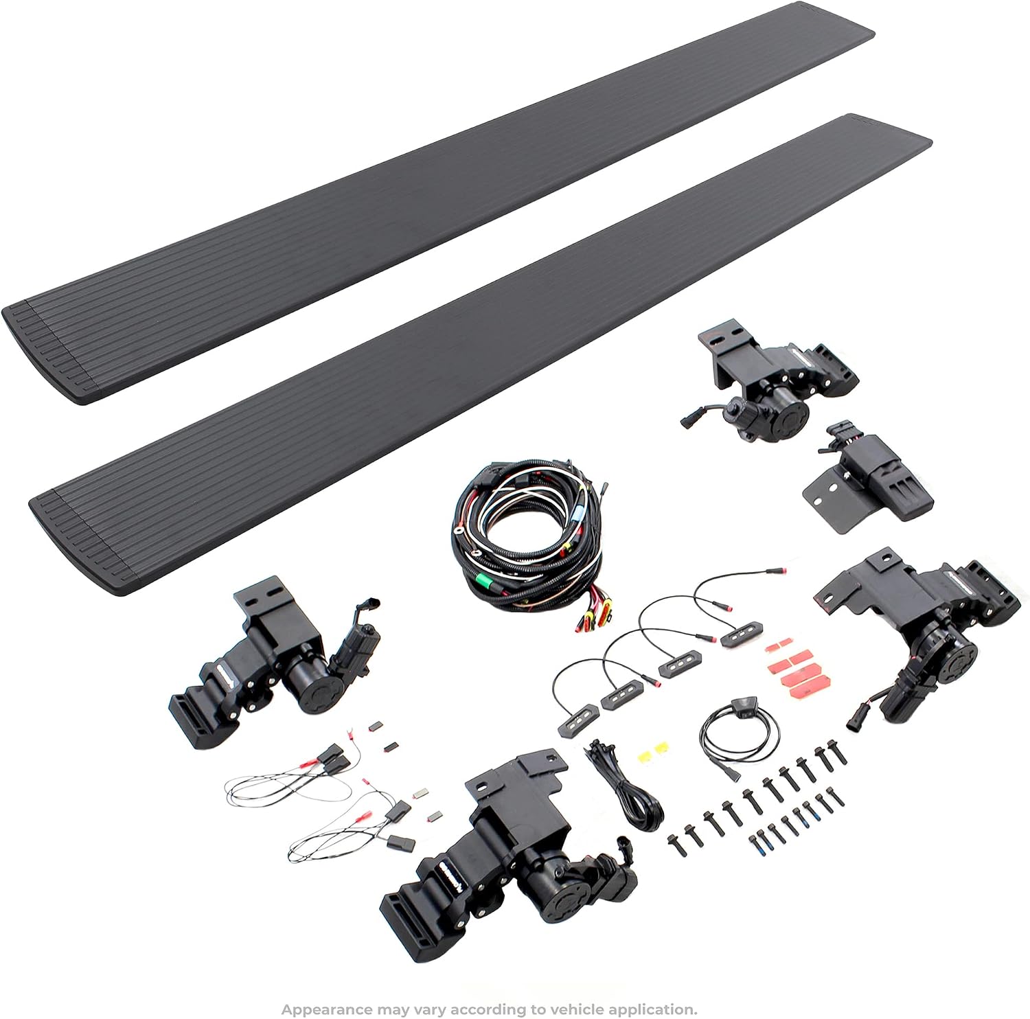 RealTruck Volt Power Running Boards for Ford Bronco 2021 - 2025 4-Door Excludes Bronco Sport | Aluminum, Textured Black | 20412974PC | Electric Powerstep & Retractable Steps