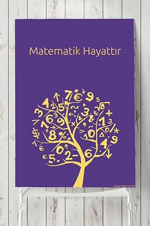 Postermanya (pster6356) Matematik Hayattır Eğitim Posteri (40x60cm)