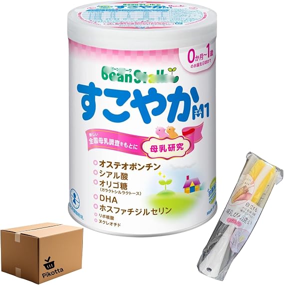 Pikotta M1 Large Can, 28.6 oz 800 g x 1 Can, Nursing Bottle Wash Sponge Included, Newborn, Powder Milk, 0 Months and Up, Baby Milk