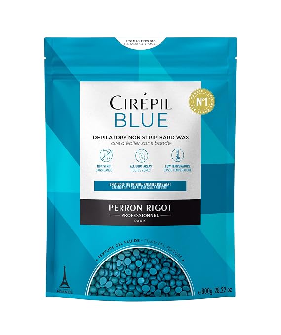 Cirepil BLUE Stripless Hard Wax Beads Bag 28.22oz / 800g