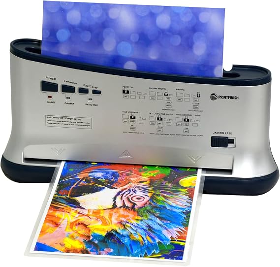 Printfinish Thermal Binding Machine with Built-in Laminator 12 | LTB-200 (Letter Size) | Jam free and Efficient Desktop Binding Machine for Books, Presentations, Notebooks (110 V)