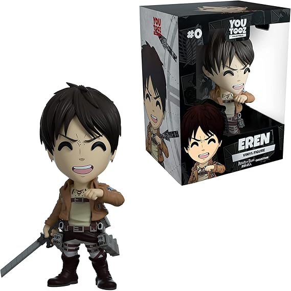 You Tooz Eren Vinyl Figure, 4.5" Eren from Attack on Titan Anime Series, high Detailed Collectible Figure Attack on Titan Collection