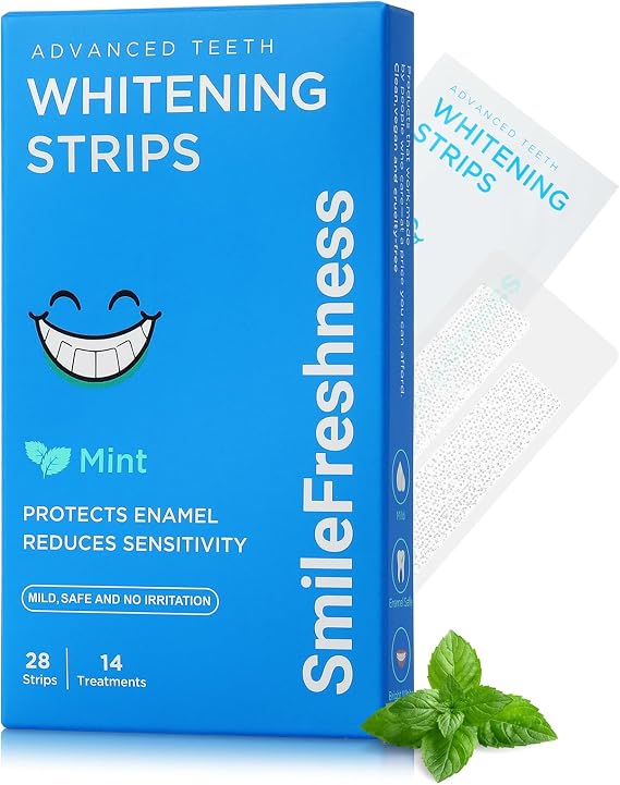 Teeth Whitening Strips, 14-Day Treatments, Mint