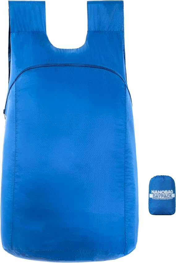 Nanobag Daypack 16L Ultralight Packable Foldable Travel Backpack for Hiking | 1.15 oz Portable Collapsible Pocket-Size with YKK Zipper and Wide Comfortable Shoulder Straps for Everyday Use and Sports