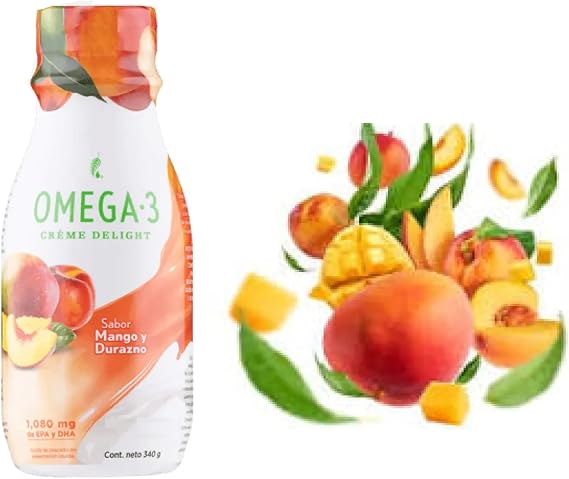 Melaleuca Omega 3 Creme Delight Peach Mango Tango 12oz Bottle